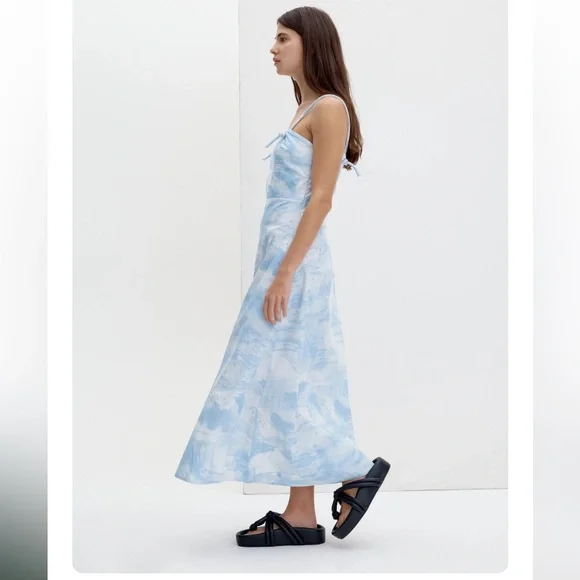 FOEMINA Alice Dress Cirrus Print Icy Blue - Picture 3 of 12